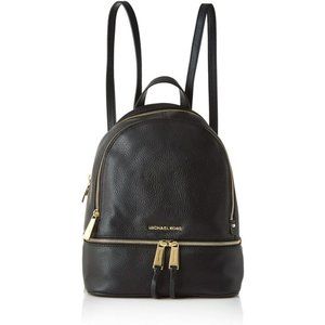 Michael Kors | Rhea Backpack | Black & Gold